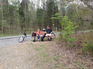 Stopped for a picnic lunch.